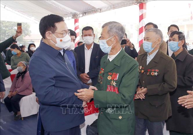 Chủ tịch Quốc hội Vương Đình Huệ dự Ngày hội Đại đoàn kết toàn dân tộc tại Thái Nguyên